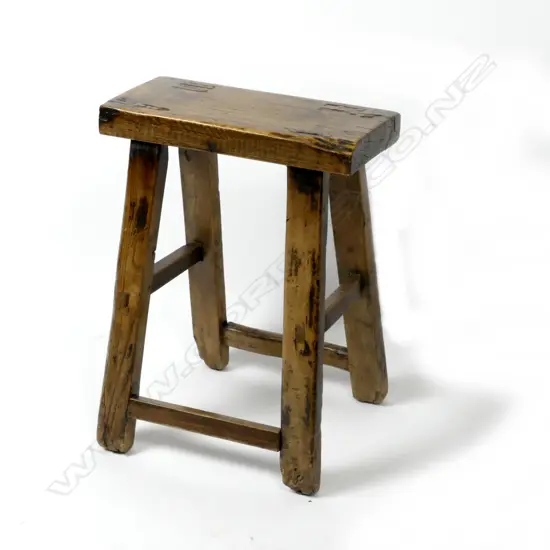 An elm joint stool