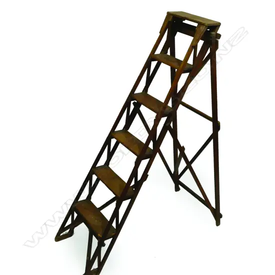 An old pine step-ladder