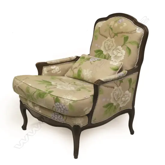 A pair of modern French style armchairs