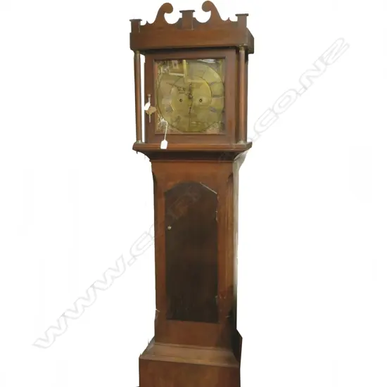 A 19thC oak longcase clock