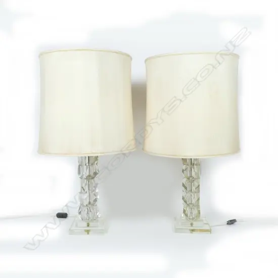 A pair of American mid-century table lamps