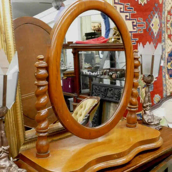 A large kauri toilet mirror