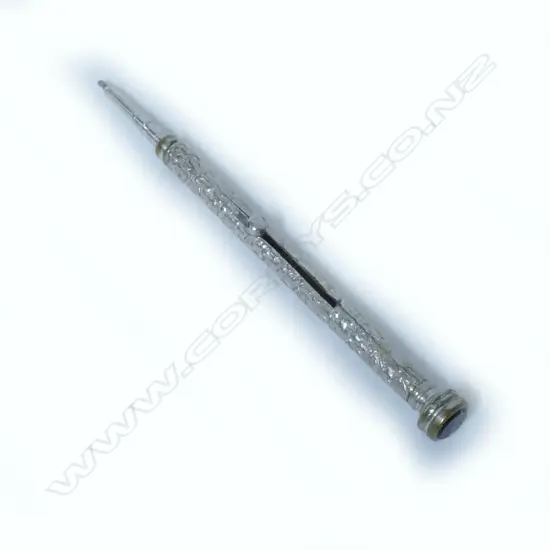Silver plated telescoping pencil