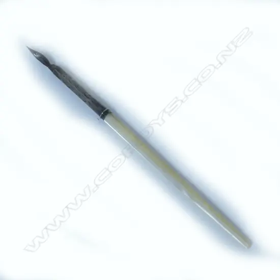 Silver dip pen with m-o-p shaft