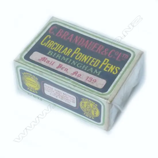 Sealed box of Brandauer & Co. Circular Pointed Pens