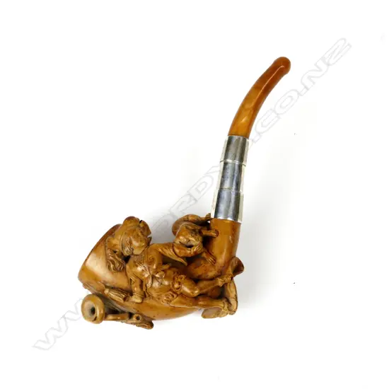 An antique meerschaum pipe