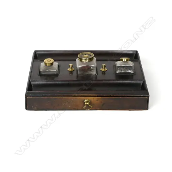 A Regency rosewood standish