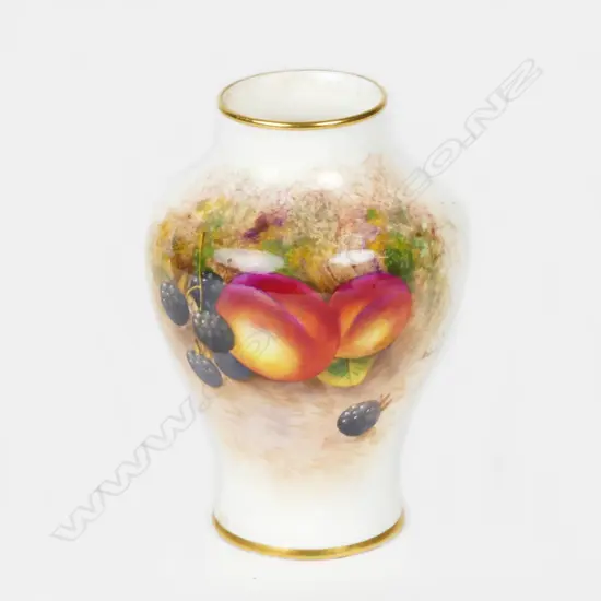 A Royal Worcester vase painted by Roberts