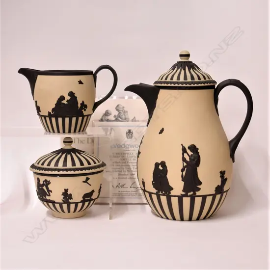 A c.1980s Wedgwood 'Masterpiece Series Domestic Employment Coffee Set'