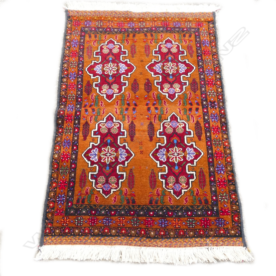 A hand knotted Balouch rug