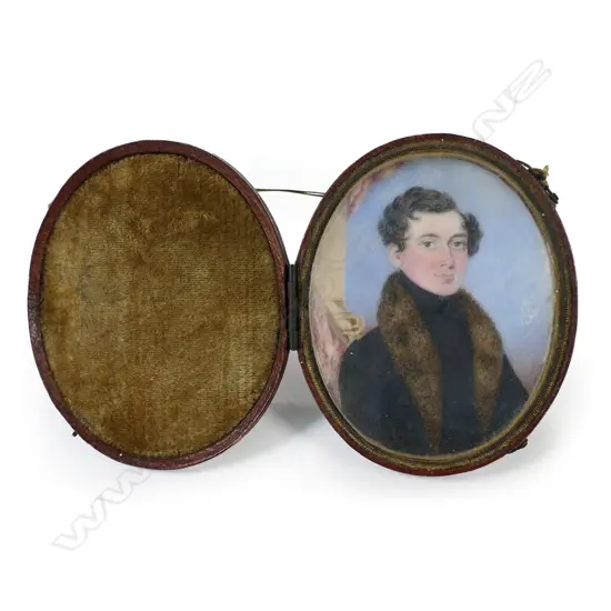 A Victorian portrait miniature on ivory,