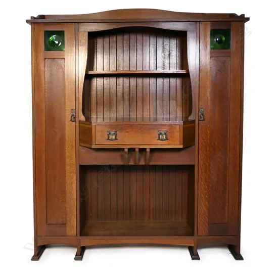 An oak Arts and Crafts sideboard,