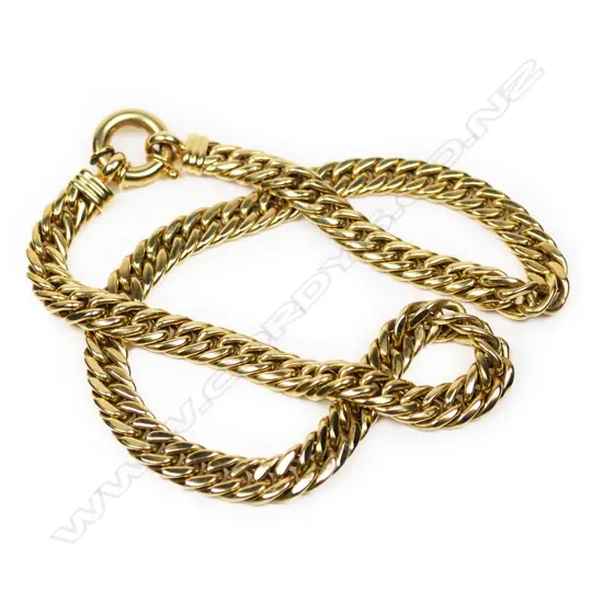 A quality 18ct yellow gold Italian neck chain,