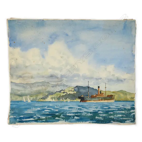 Geoffrey F. Fuller (NZ1925-2011) 'Evans Bay',