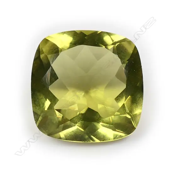 An 8.15ct lemon quartz unset gemstone,