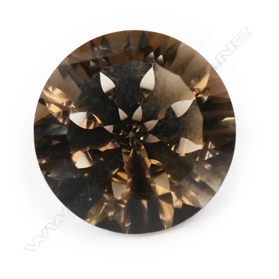 A 13.10ct smoky-cloud quartz unset gemstone,