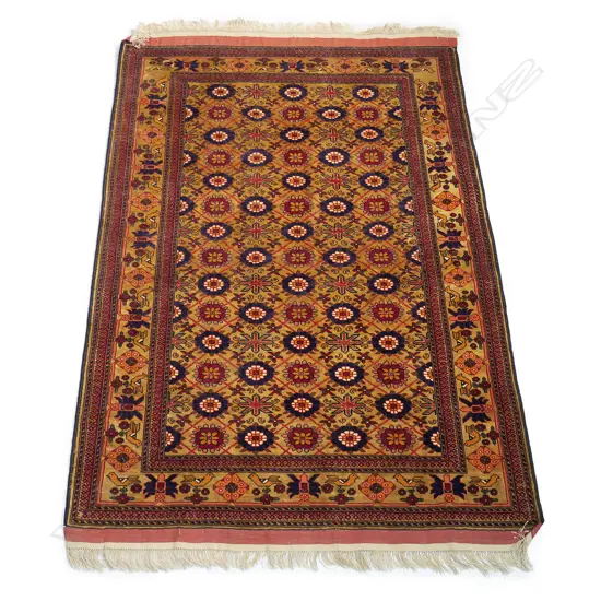 A Turkish Usak silk on silk rug,