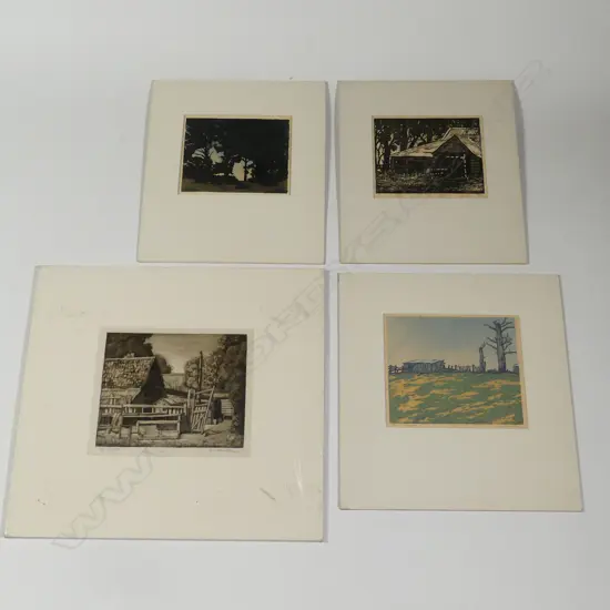 Kenneth W. Hassall (1902-1970) four prints