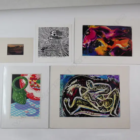 Five assorted works on paper - various artists