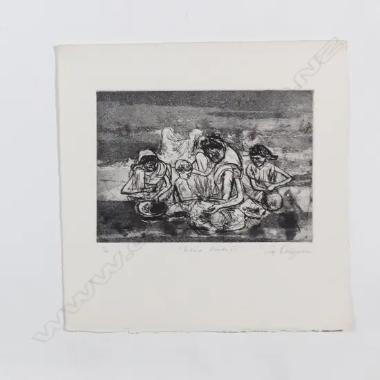 Roy Dalgarno 'Indian suite VIII' etching