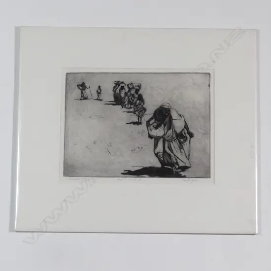 Roy Dalgarno 'Indian suite IX' artist proof etching