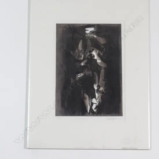 Roy Dalgarno 'Warrior' etching