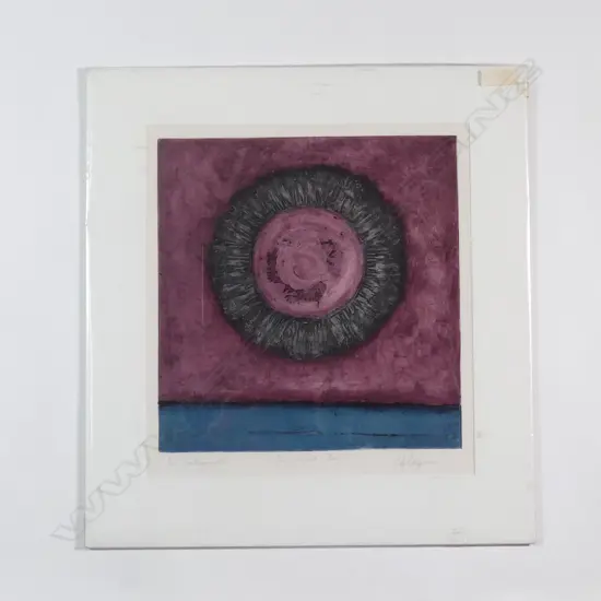 Roy Dalgarno 'Sun and Sea' Collograph