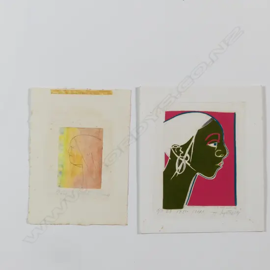 Henryk Szydlowski (b. 1950) two portrait etchings