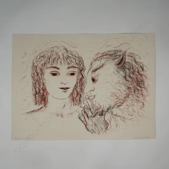 Alexis Hunter (1948-2014) 'Nymph and Satyre' 30/32