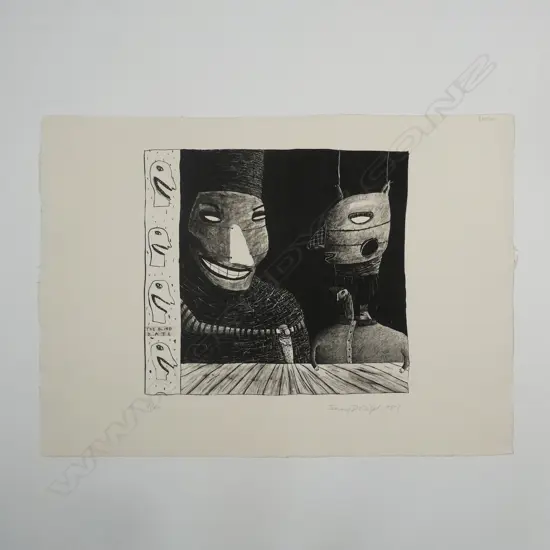 Jenny Dolezel (b. 1964) 'The Blind Date' lithograph