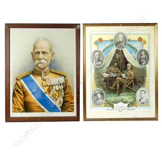 Two Edwardian military prints