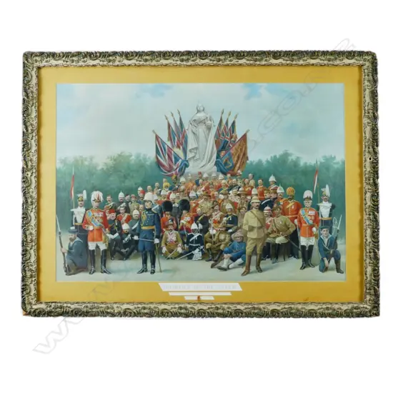 A Victorian military coloured print