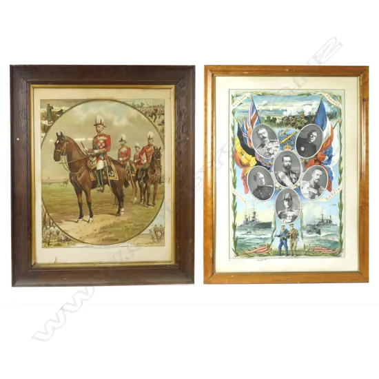 A Victorian military coloured print