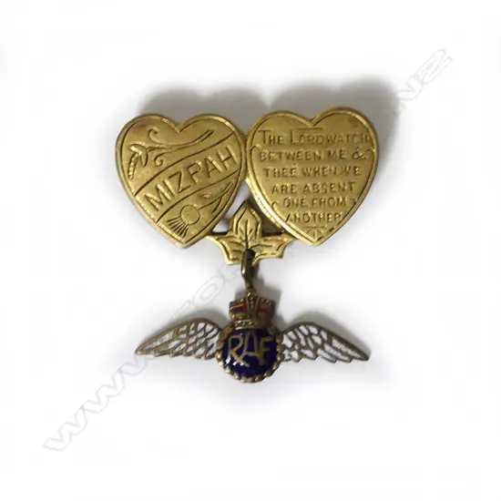 A WWII R.A.F. Mizpah 'Sweetheart' brooch