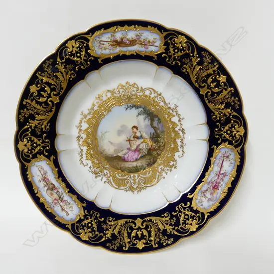 A 19thC Sèvres cabinet dish
