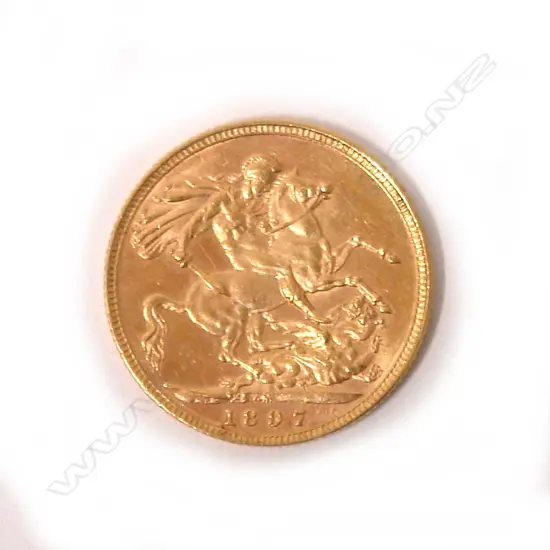 GOLD FULL SOVEREIGN 1897 MELBOURNE