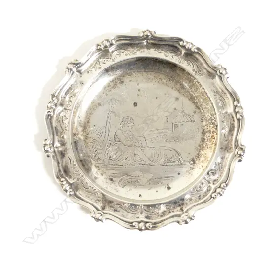 A Victorian silver waiter