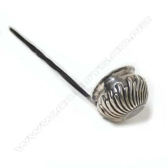 A Georgian silver toddy ladle