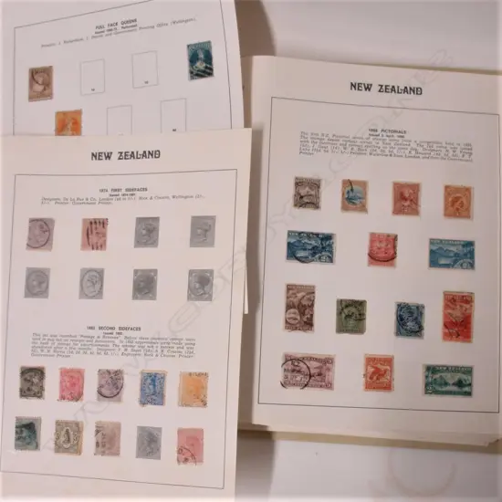 The Premier N.Z. Stamp Album with collection included