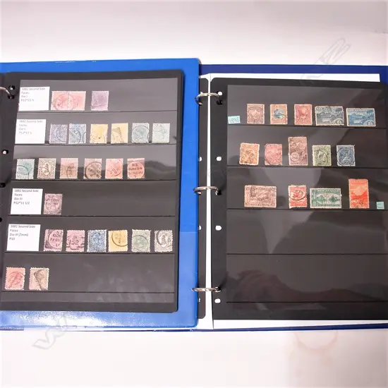 Two albums of rarer N.Z. early stamps