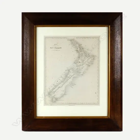 An early map of New Zealand from Betts's Family Atlas