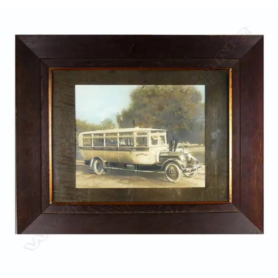 A vintage hand coloured photograph