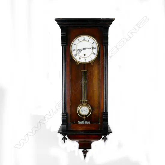 A 19thC mahogany regulator wall clock