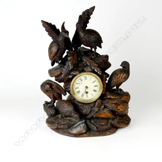 A German Black Forest mantel clock