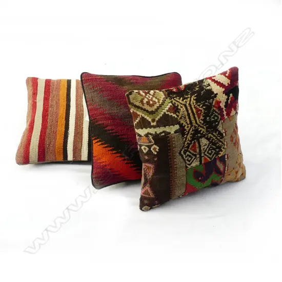 Three kilim cushions