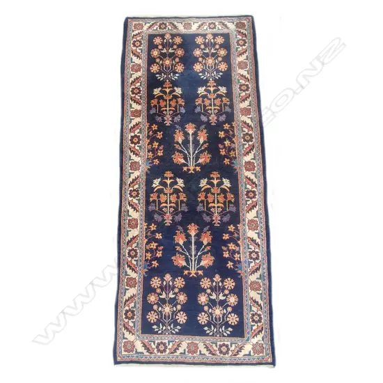 A small hand knotted Persian runner