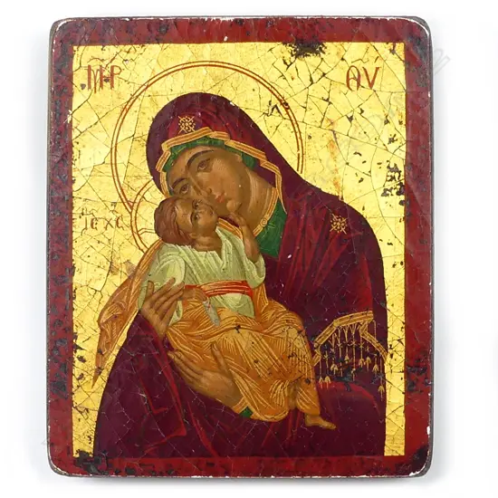 A small replica Byzantine icon
