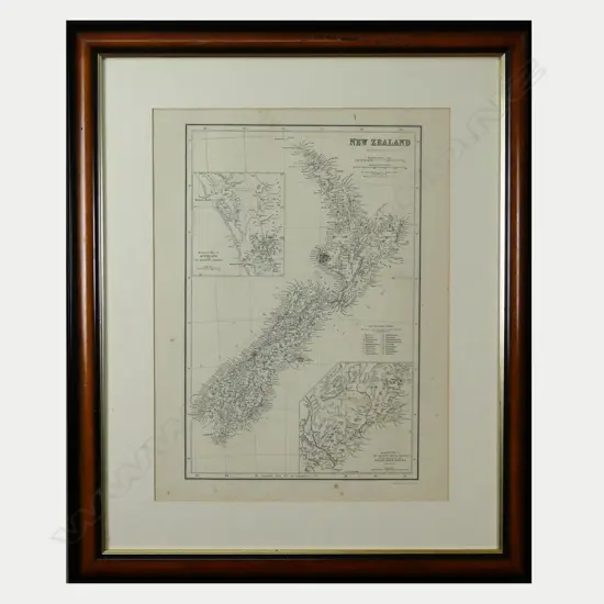 Map of New Zealand by W. Hughes
