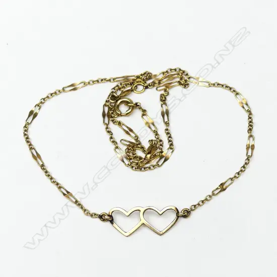 An 18ct. gold fine link necklace