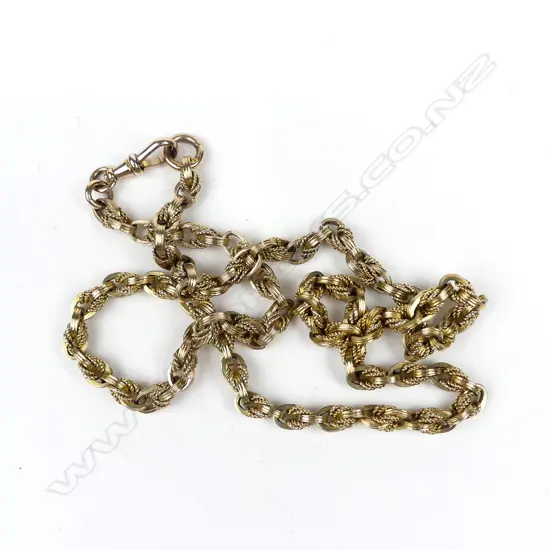 A heavy vintage 9ct gold chain